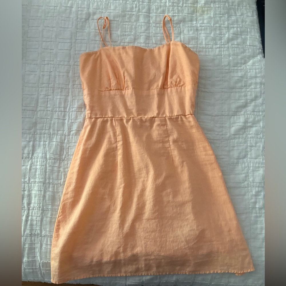 Light Orange/Peach Mini Dress! Size S